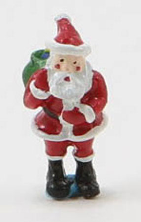 Dollhouse Miniature Santa with Sack